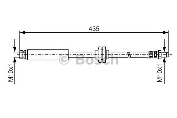 1349854 Ford przewód hamulcowy tylny