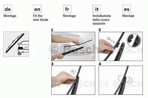 3397008054 Bosch Pióro wycieraczki szyby tylnej