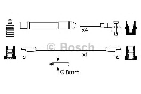 2239469 Ford Zestaw przewodów wysokiego napięcia