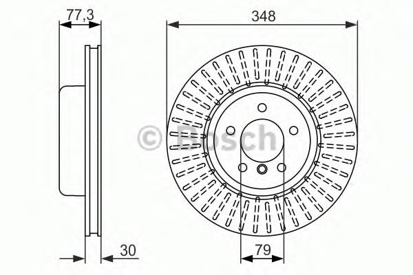 0986479584 Bosch tarcza hamulcowa przednia