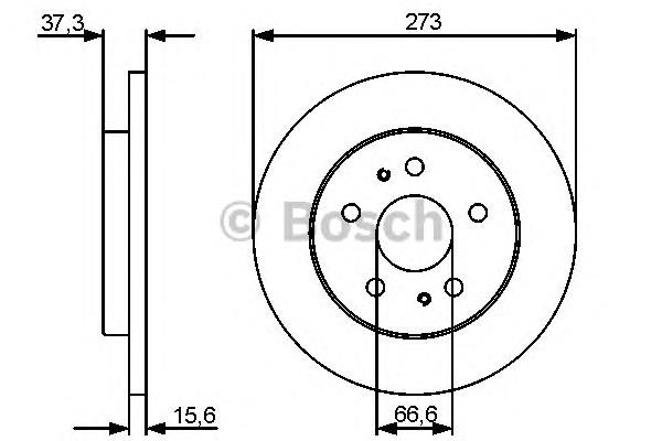 0986479432 Bosch Tarcza hamulcowa przednia