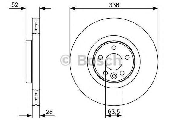 Tarcza hamulcowa przednia 30769057 Volvo