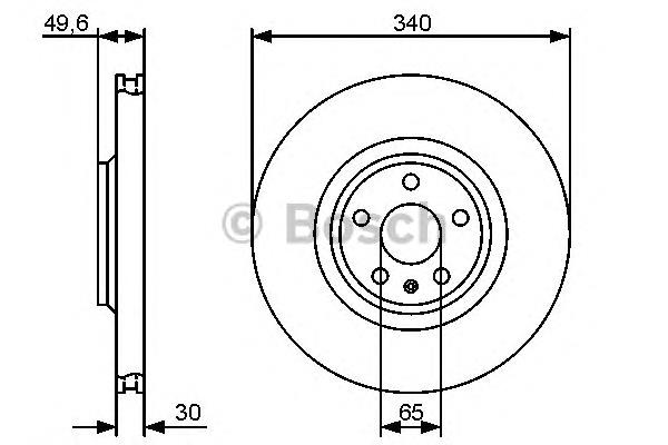 Tarcza hamulcowa przednia VAG 8J0615301G