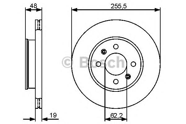 0986479459 Bosch tarcza hamulcowa przednia