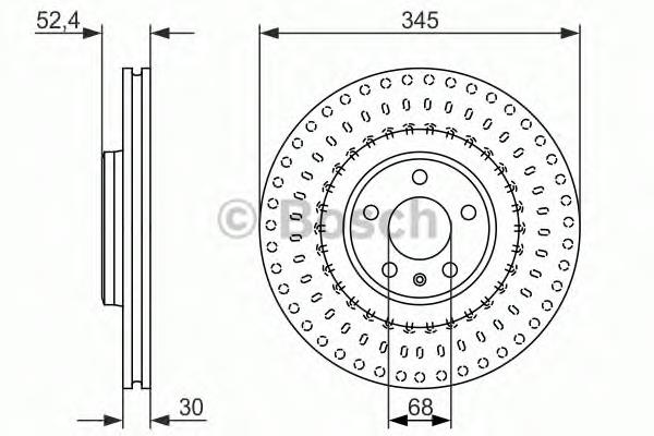 0986479747 Bosch tarcza hamulcowa przednia