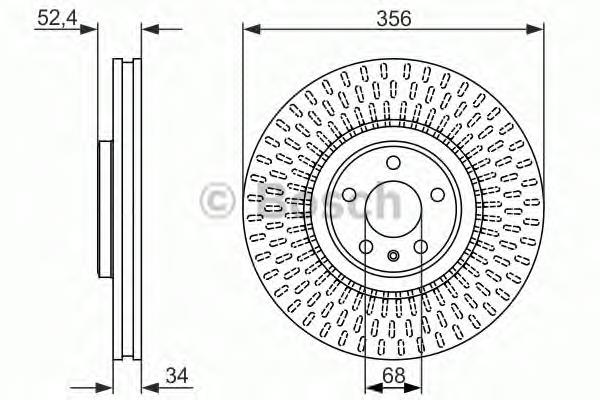 0986479748 Bosch tarcza hamulcowa przednia