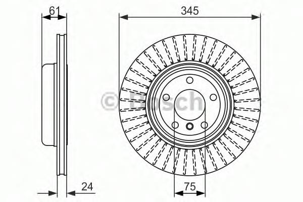 0 986 479 729 Bosch tarcza hamulcowa tylna