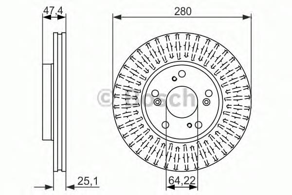 Do koszyka 45251S1AE40 Honda Tarcza hamulcowa przednia
