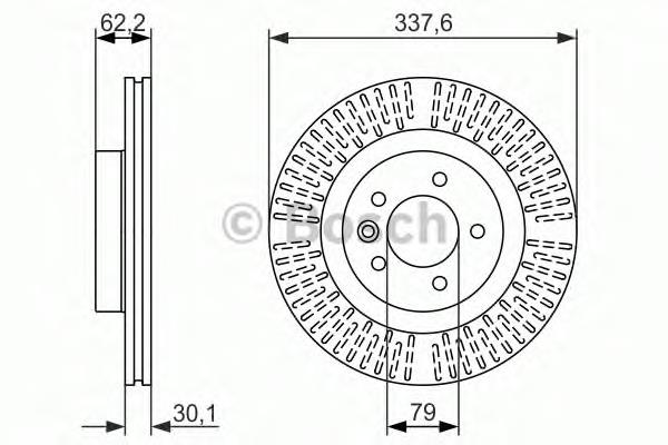 0986479705 Bosch tarcza hamulcowa przednia