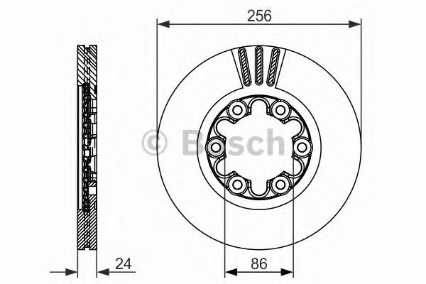 S6173325X Ford Tarcza hamulcowa przednia