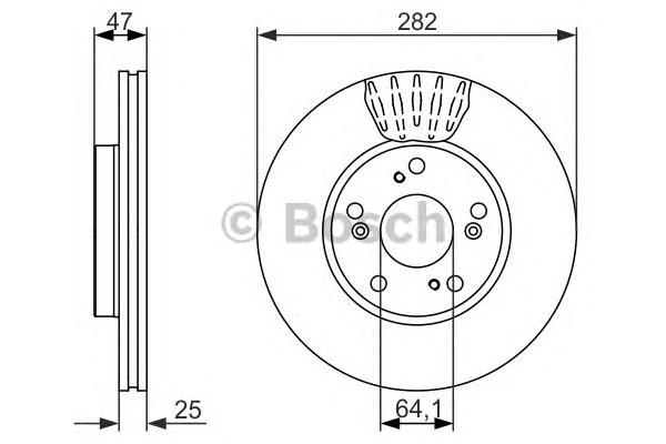 Tarcza hamulcowa przednia 45251S1AE40 Honda