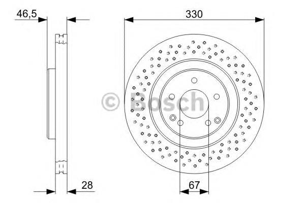2034211312 Mercedes Tarcza hamulcowa przednia