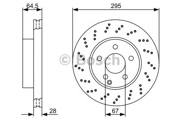 Tarcza hamulcowa przednia A204421361290 Mercedes