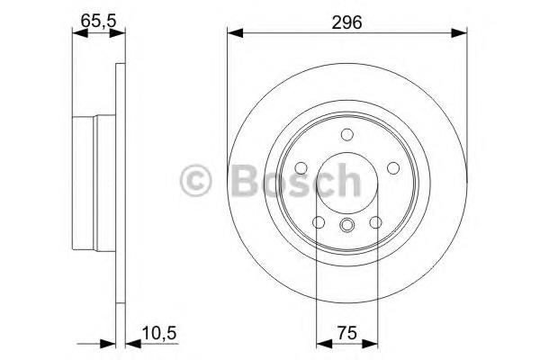 0986479306 Bosch tarcza hamulcowa tylna