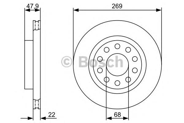 Tarcza hamulcowa tylna 4Z7615601 VAG