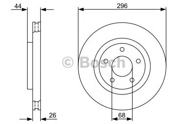 0986479358 Bosch tarcza hamulcowa przednia