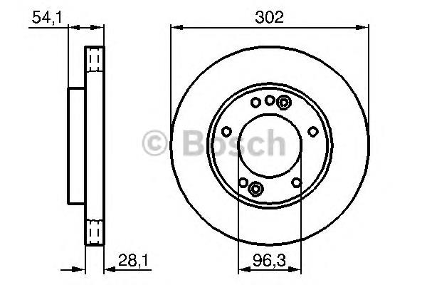 0986479230 Bosch tarcza hamulcowa przednia