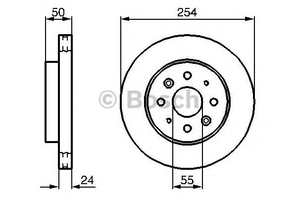 0986479231 Bosch tarcza hamulcowa przednia