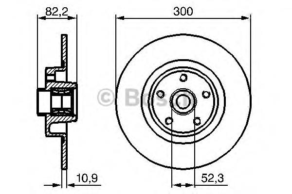 Tarcza hamulcowa tylna 432027259R Renault (RVI)