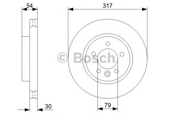 0986479287 Bosch tarcza hamulcowa przednia