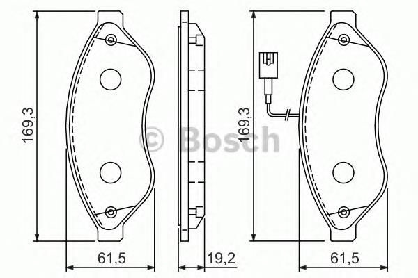 0986494111 Bosch klocki hamulcowe przednie tarczowe
