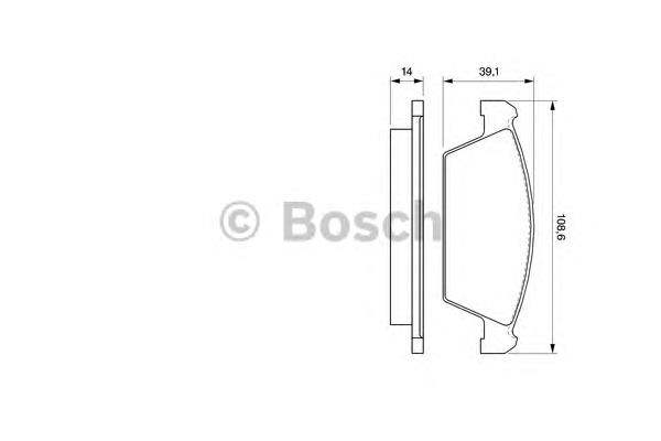 0986494066 Bosch klocki hamulcowe przednie tarczowe