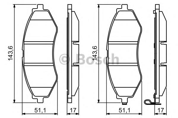 Klocki hamulcowe przednie tarczowe 90086146 General Motors