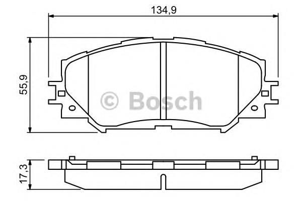 0986494240 Bosch klocki hamulcowe przednie tarczowe