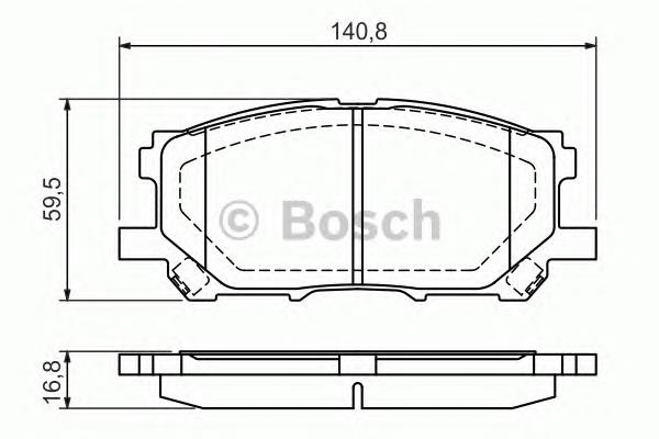 0986494218 Bosch klocki hamulcowe przednie tarczowe