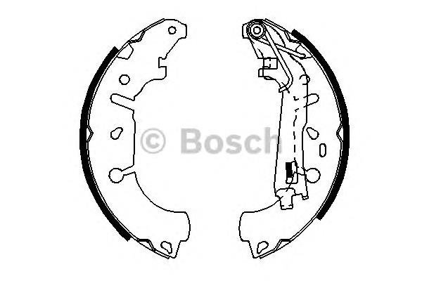 0986487703 Bosch klocki hamulcowe tylne bębnowe