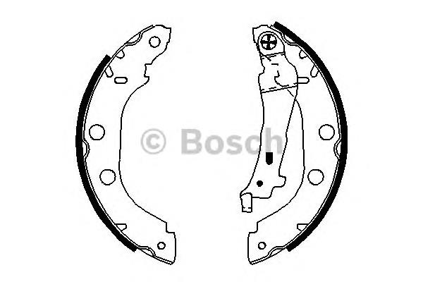 0986487699 Bosch Klocki hamulcowe tylne bębnowe