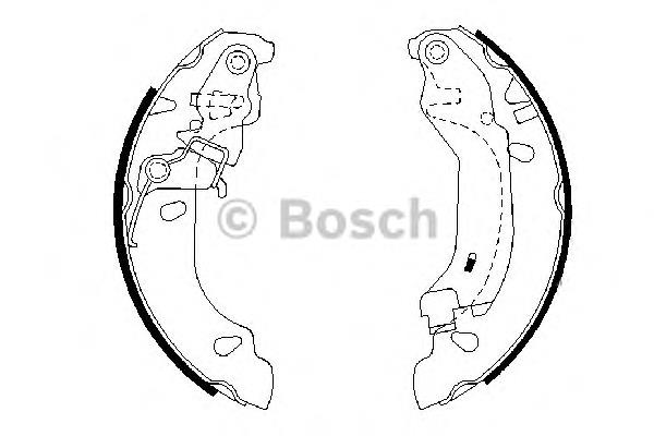 0986487669 Bosch klocki hamulcowe tylne bębnowe