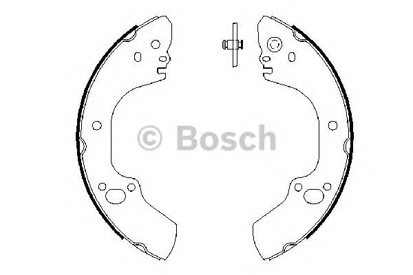 0986487662 Bosch klocki hamulcowe tylne bębnowe