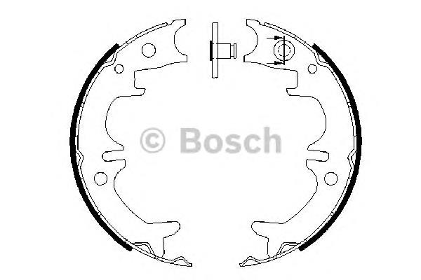 Klocki hamulca ręcznego 0986487680 Bosch