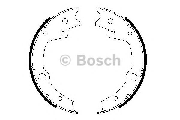 0986487679 Bosch Klocki hamulca ręcznego