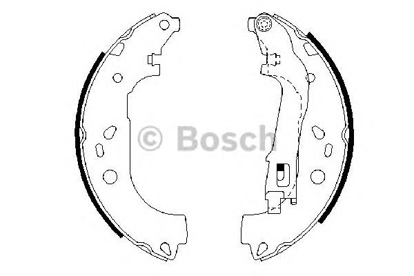 0986487717 Bosch klocki hamulcowe tylne bębnowe