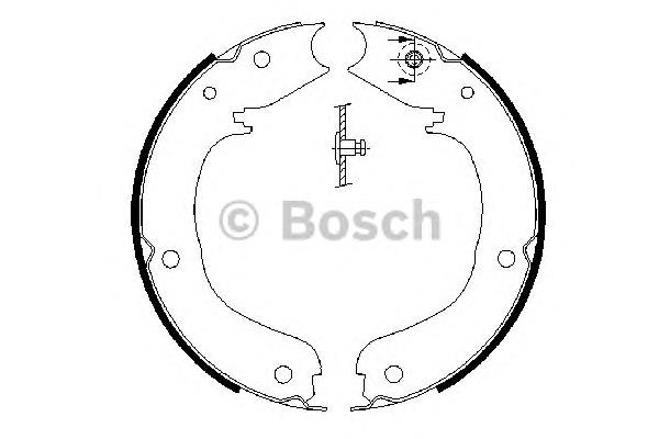 Klocki hamulca ręcznego Bosch 0986487710 cena, od 34,37 USD