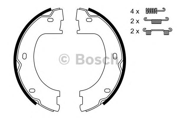 Do koszyka 0986487751 Bosch Klocki hamulca ręcznego