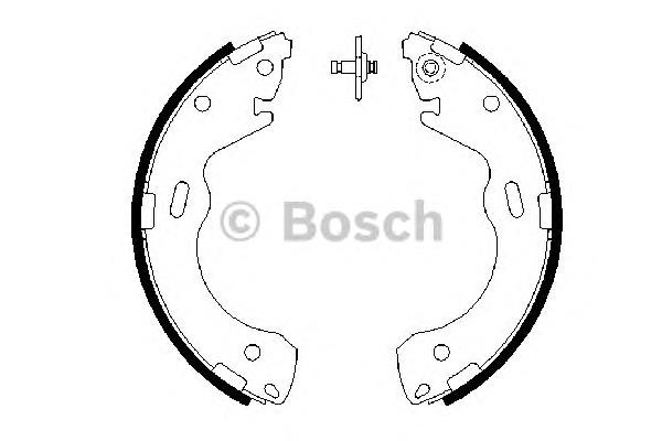 0986487654 Bosch klocki hamulcowe tylne bębnowe