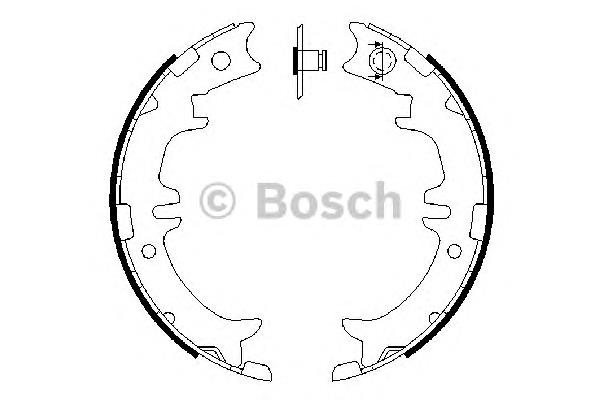 0986487615 Bosch klocki hamulca ręcznego