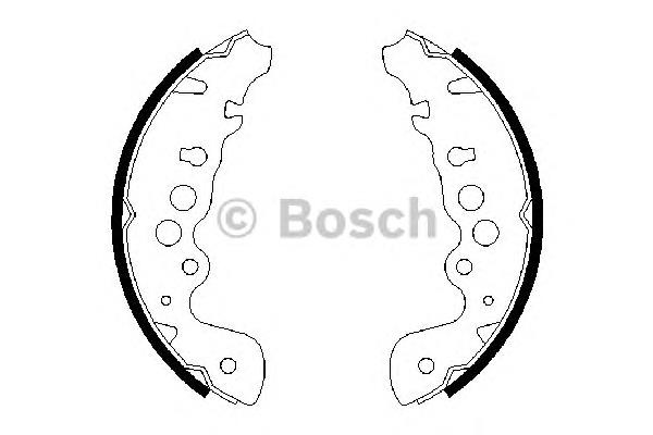 0986487616 Bosch klocki hamulcowe tylne bębnowe