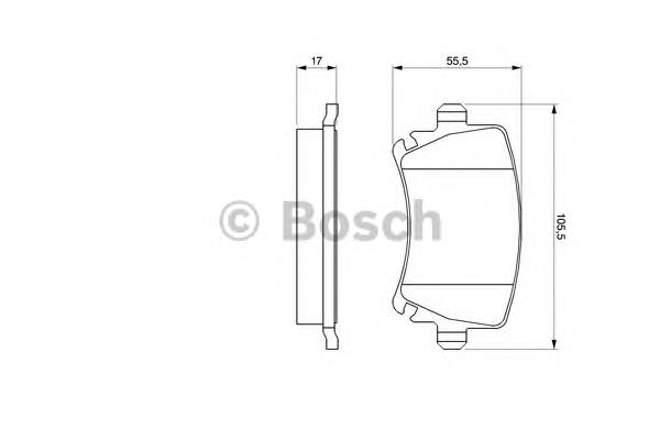 0986494053 Bosch okładziny (klocki do hamulców tarczowych tylne)