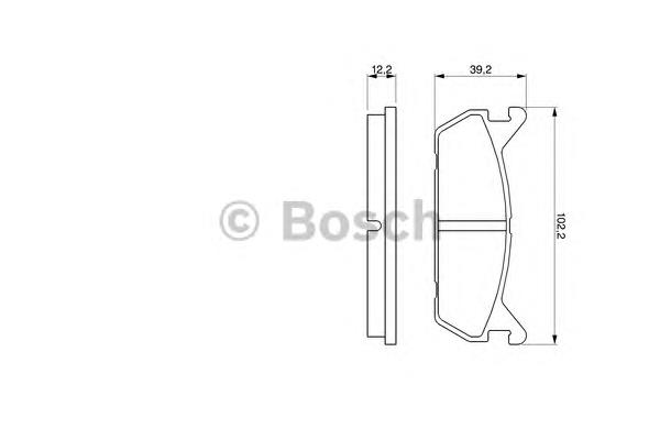 0986461146 Bosch okładziny (klocki do hamulców tarczowych tylne)