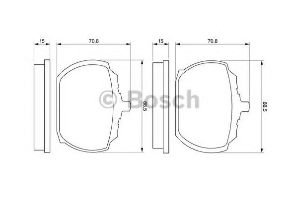 Klocki hamulcowe przednie tarczowe 5018907 Ford