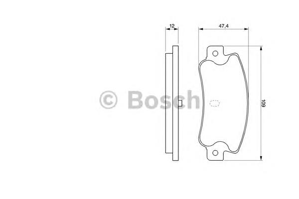 0986461770 Bosch okładziny (klocki do hamulców tarczowych tylne)