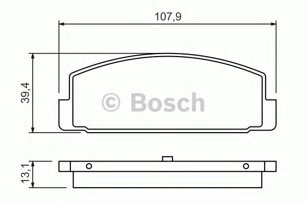 Okładziny (klocki) do hamulców tarczowych tylne 0986424295 Bosch