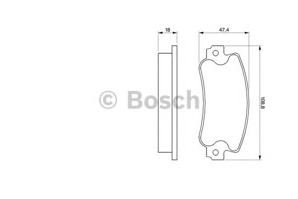 0986424098 Bosch klocki hamulcowe przednie tarczowe