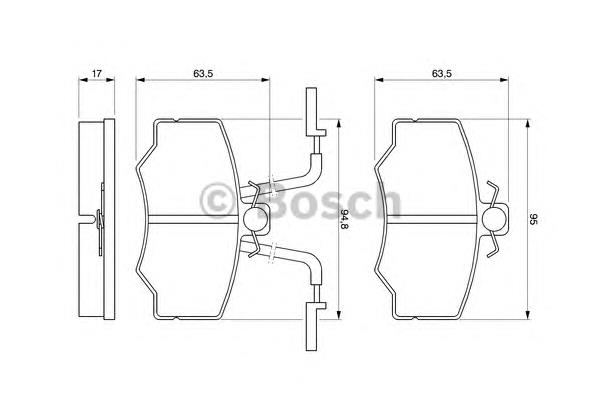 Klocki hamulcowe przednie tarczowe Alfa Romeo 33 