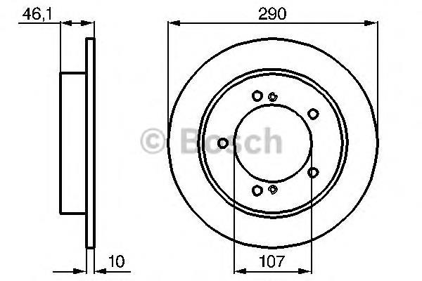 0986478539 Bosch tarcza hamulcowa przednia