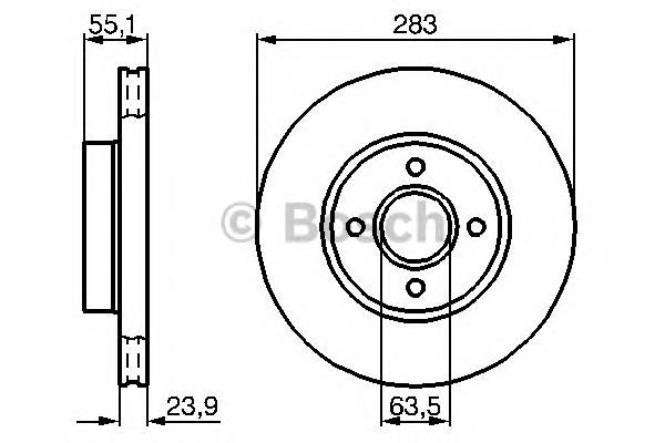5023482 Ford Tarcza hamulcowa przednia